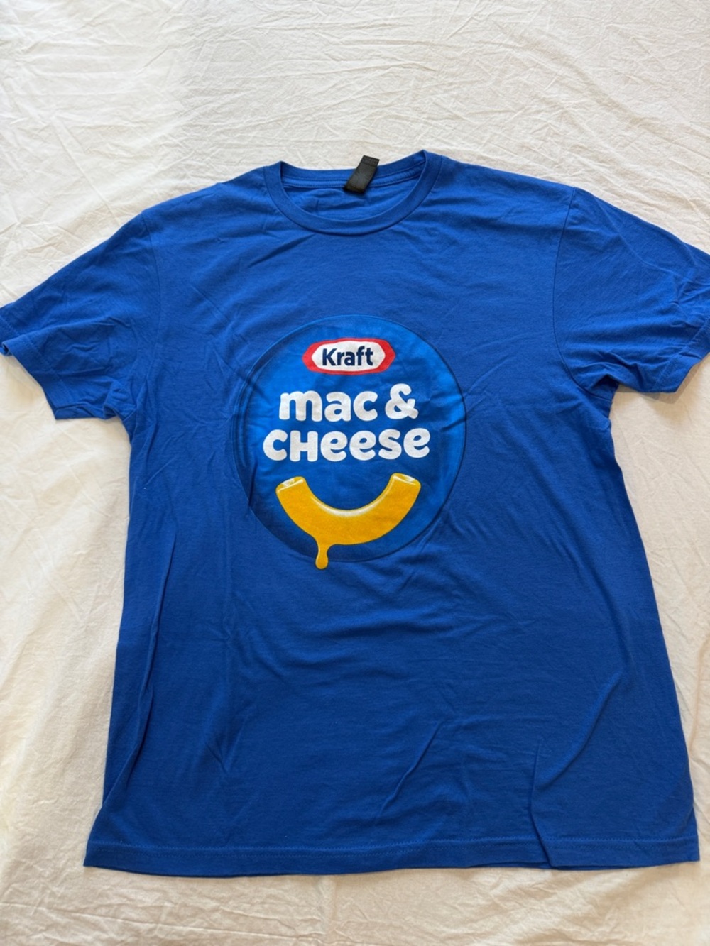 Kraft Mac & Cheese Logo Tee - Royal Blue with Yellow Graphic
